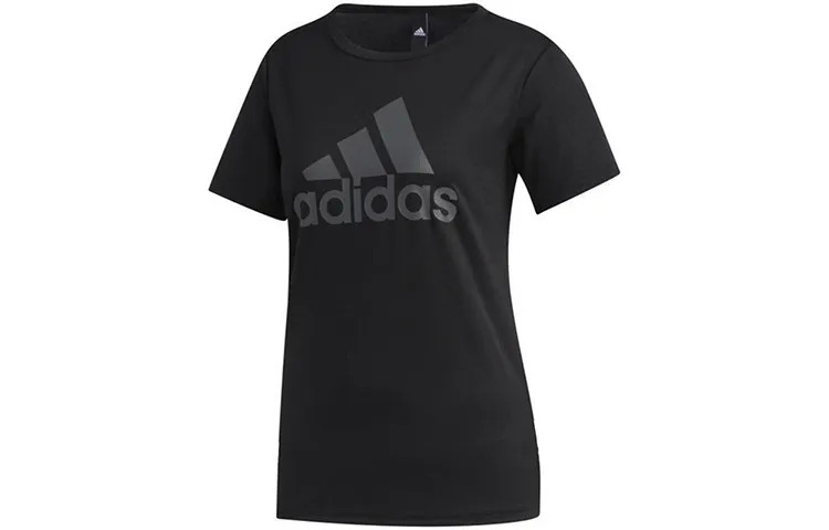 Adidas Set in Sleeve T Shirt Women's Black