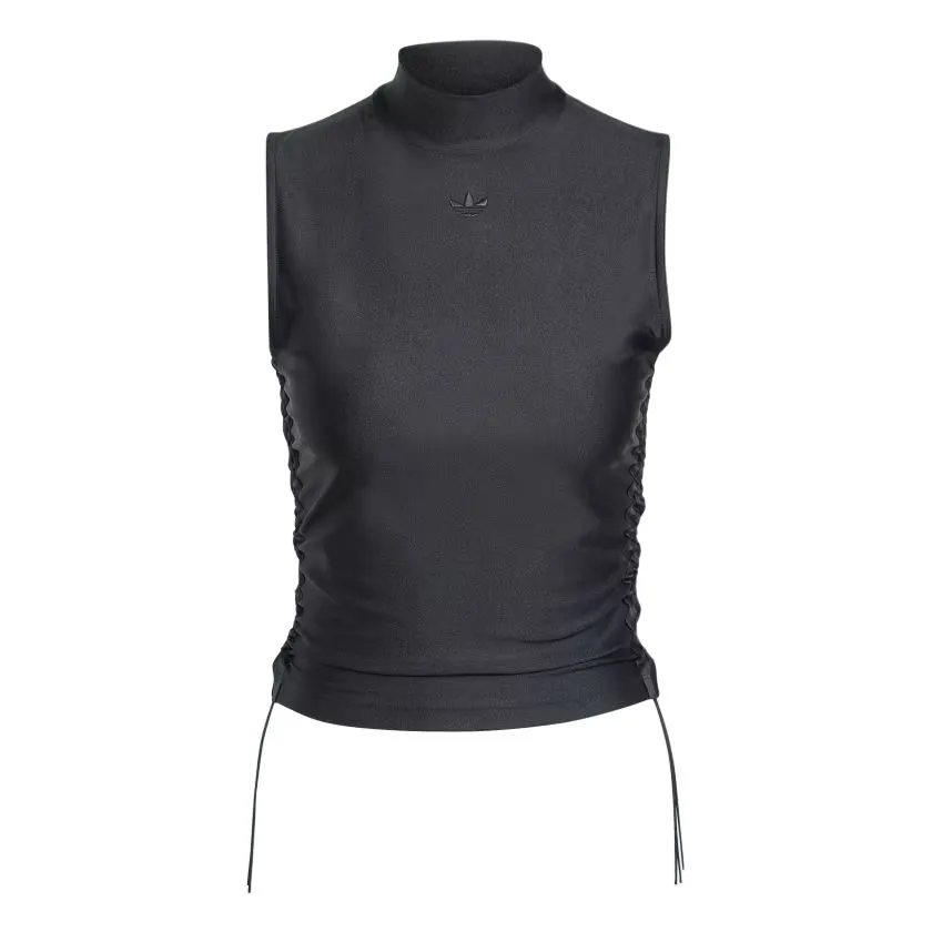 Adidas Originals Ruched 3-Stripes Cropped Top