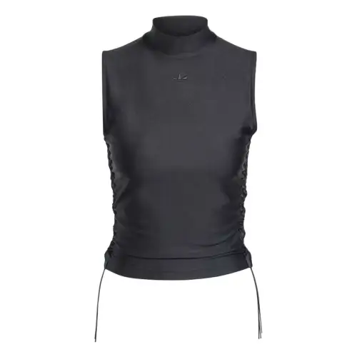 Adidas Originals Ruched 3-Stripes Cropped Top