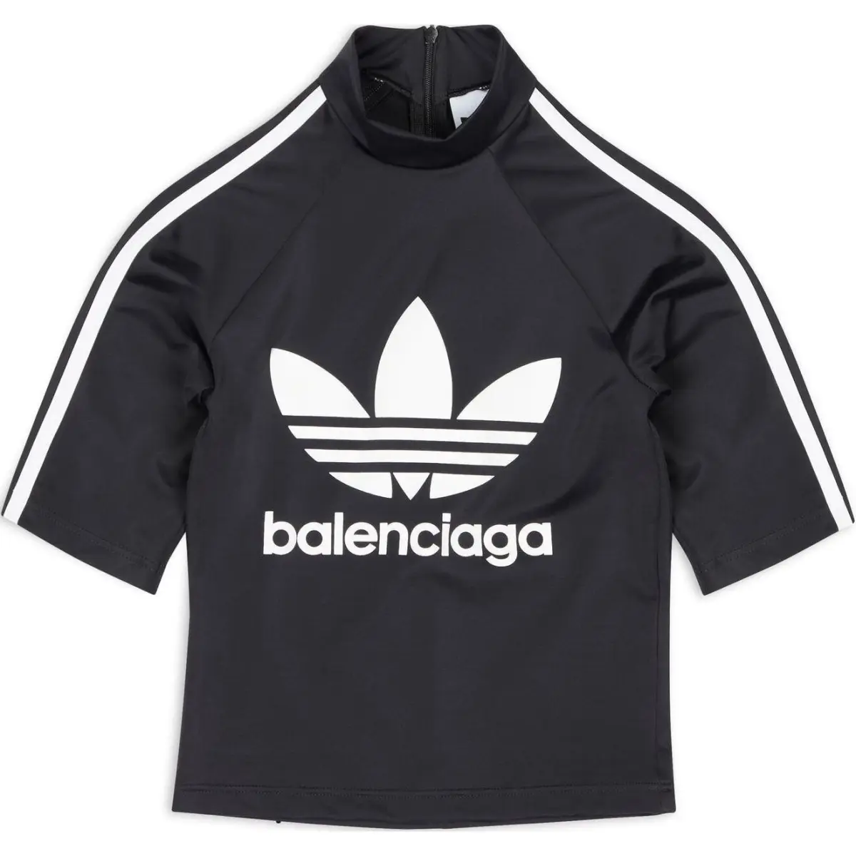 Balenciaga X Adidas Short Sleeve Athletic Top Black