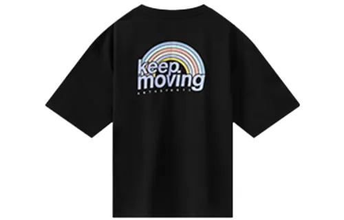 Anta Drop Shoulder Sleeve T Shirt Women's Black