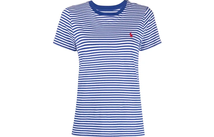 Polo Ralph Lauren T-Shirts Women's Blue Crew Neck Moderate