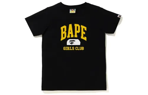 A BATHING APE T Shirts Women's Crew Neck Moderate Straight Fit