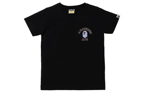 A BATHING APE T Shirts Women's Crew Neck Moderate Straight Fit