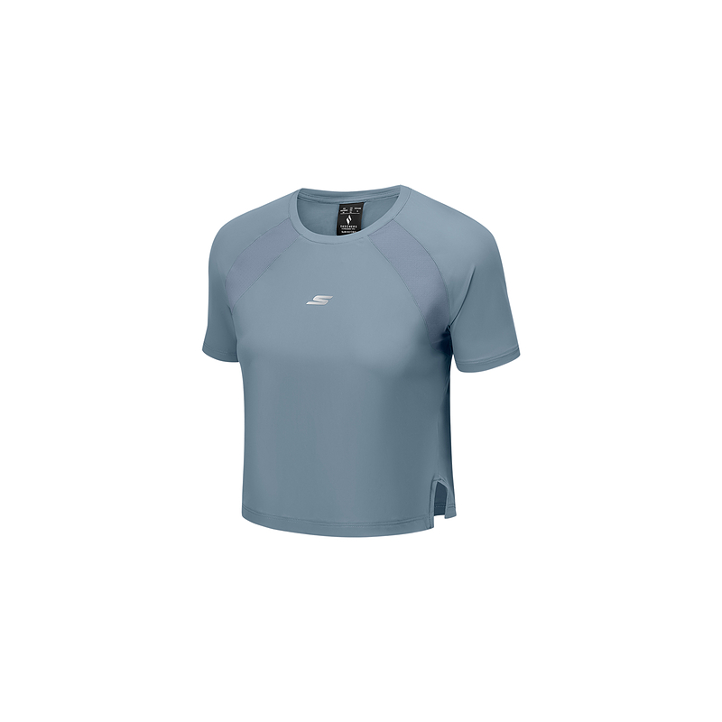 Skechers Quick Dry T Shirts Women’s Navy Blue Gray/027C