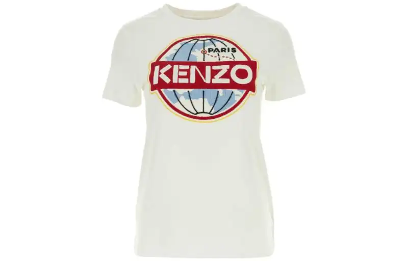 KENZO Logo Patch Crewneck T-Shirt