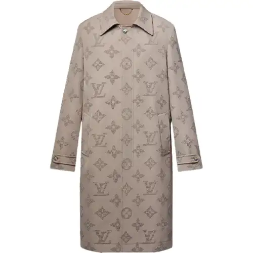 LOUIS VUITTON Monogram Embroidered Dandy Raincoat