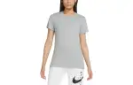 Nike T Shirts Women's Gray Crew Neck Moderate Straight Fit