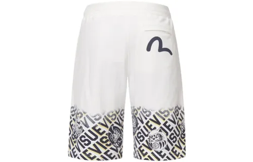 EVISU Sports Shorts Men's White Moderate