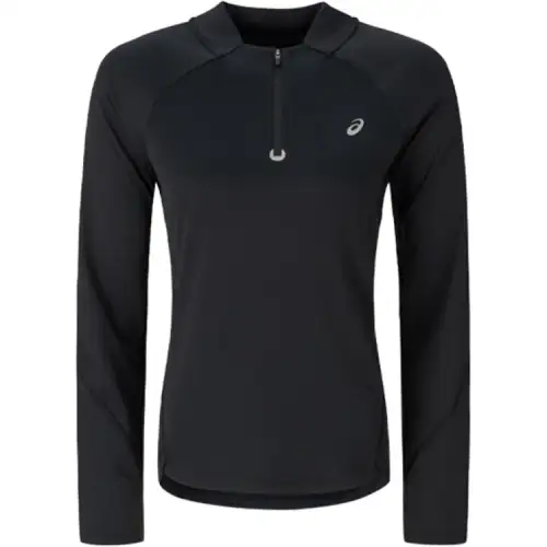 ASICS T Shirts Women's Black Stand Collar Moderate