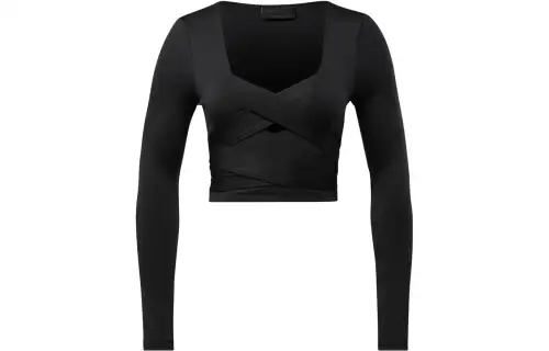 Reebok T Shirts Women's Black U Neck Moderate Other