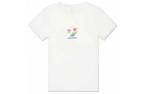Converse Set in Sleeve T Shirt Women's White