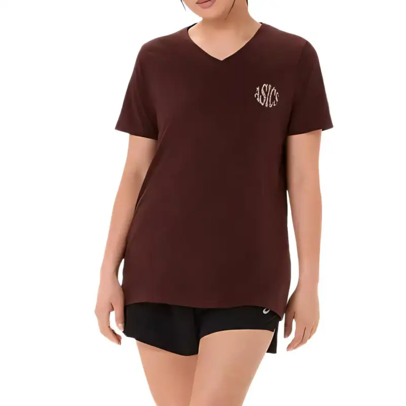 Asics Regular T Shirt Women's Coffee