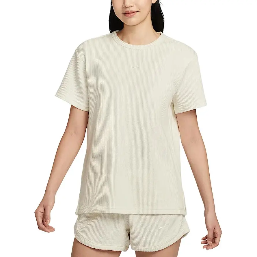 Nike Sportswear Drop Shoulder Sleeve T Shirt Women's Sail White