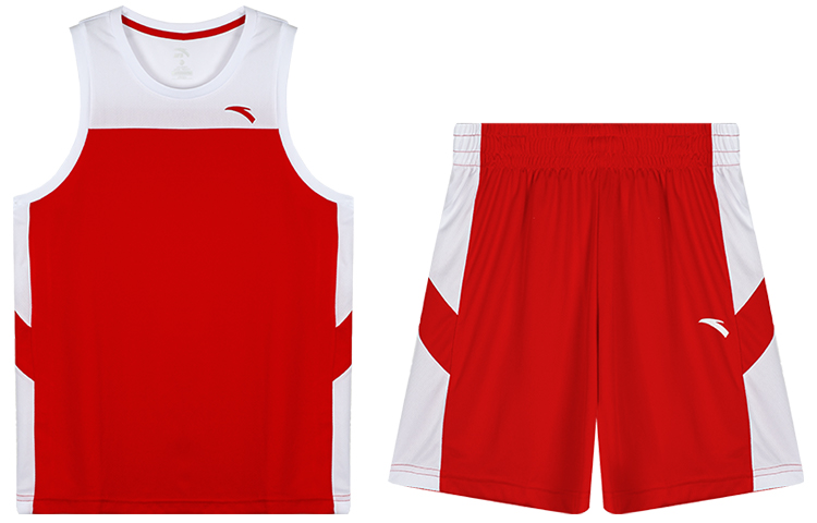 Basketball vest, shorts, set, men's style, cinnabar