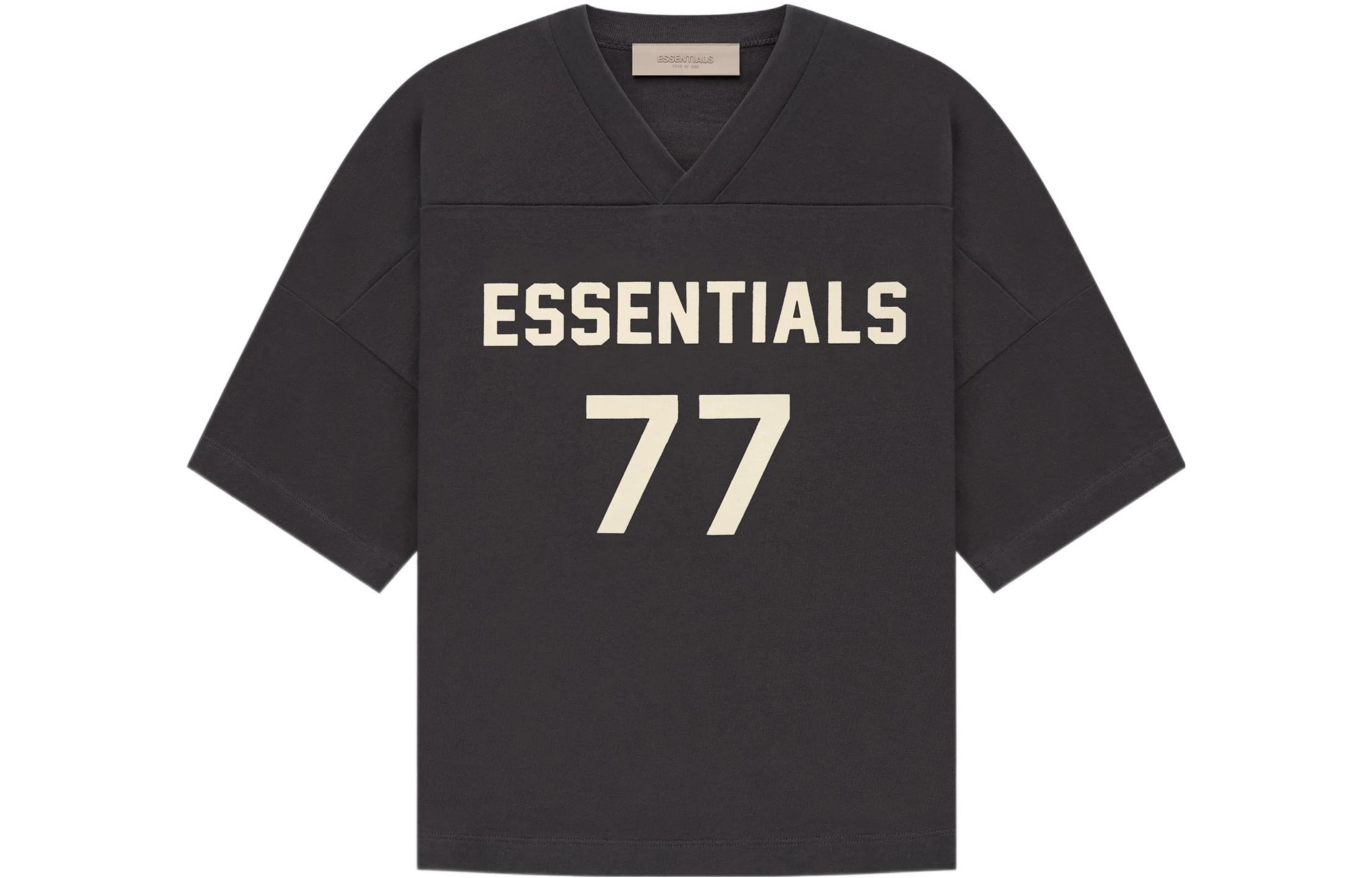Футболка Fear of God Essentials SS22 Football Tee Iron (черно-серый)