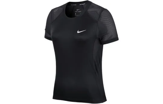 Nike Set in Sleeve Running T Shirt Women's Black