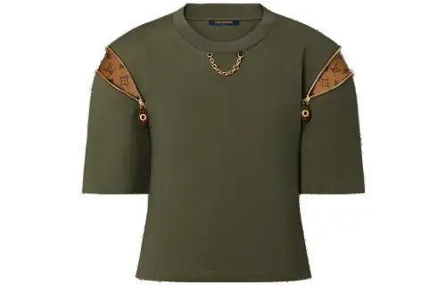 LOUIS VUITTON Zipper Sleeve T Shirt