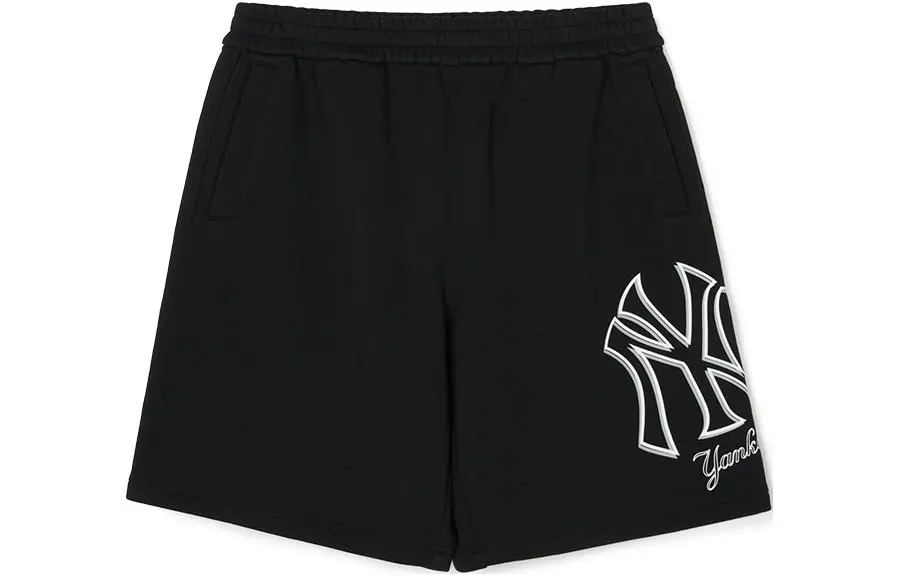 MLB New York Yankees Casual Shorts Unisex Black Moderate