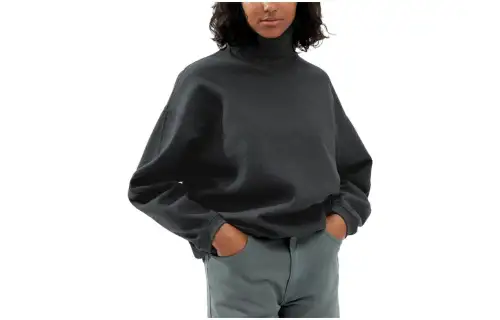 UNIQLO FW23 U T Shirts Women's Dark Gray Lapel Moderate Straight Fit
