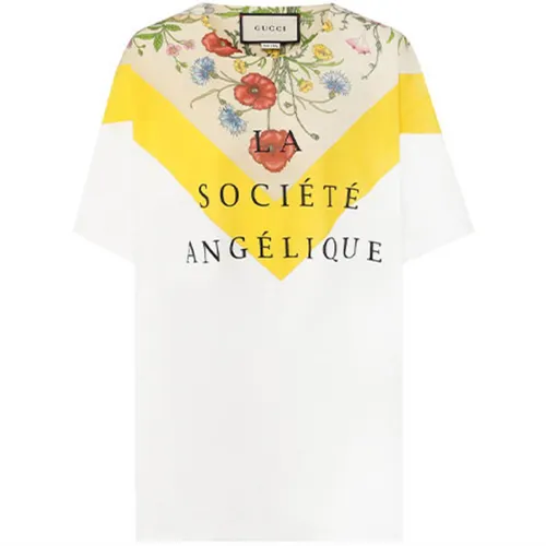 GUCCI T Shirts Women's White Crew Neck Moderate