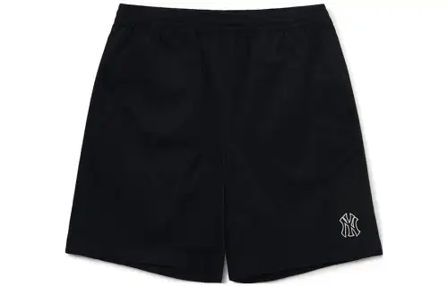 MLB Sports black shorts, logo embroidery service