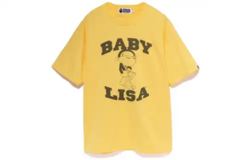 A BATHING APE T Shirts Women's Crew Neck Moderate Straight Fit