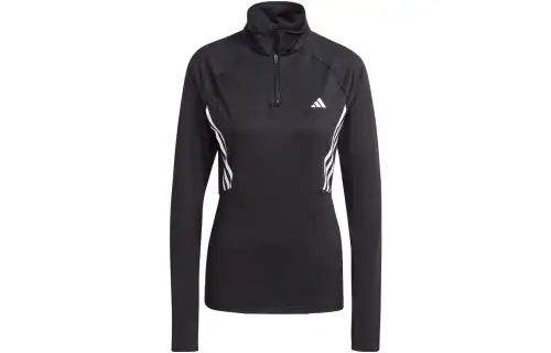 Adidas Originals AE T Shirts Women's Black Stand Collar Moderate Straight Fit