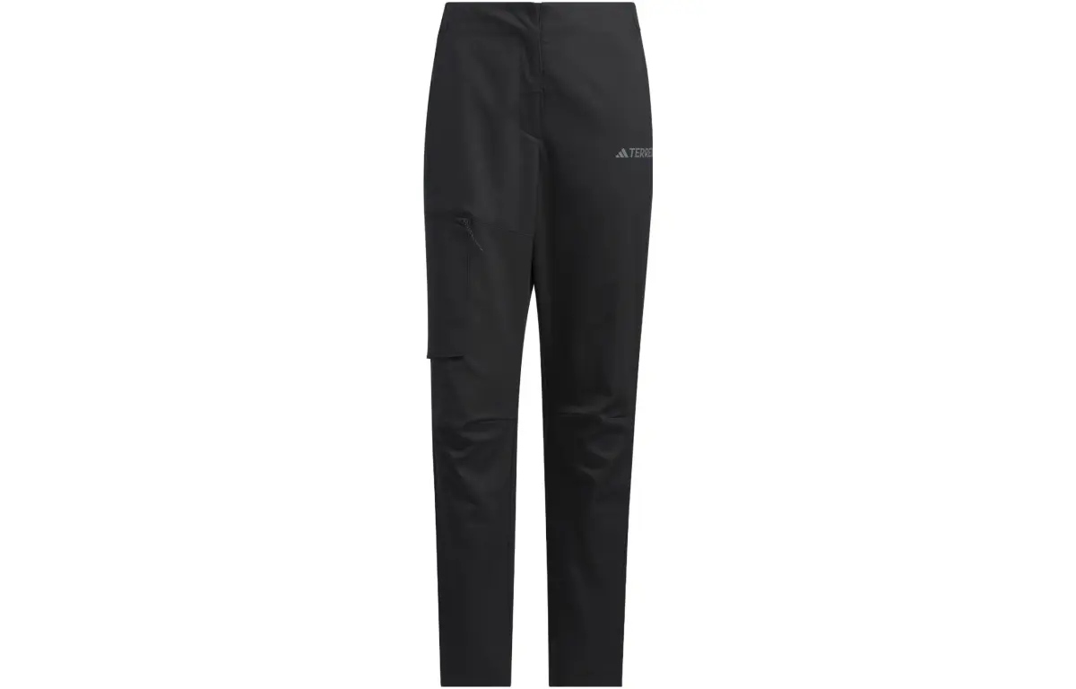 Adidas Sports Pants Men's Black Moderate Straight Fit Pants