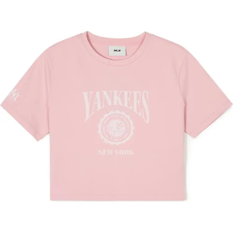 MLB T Shirt Women's Hemp Pink New York Yankees
