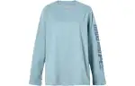 Timberland T Shirts Women's Blue Crew Neck Moderate Straight Fit