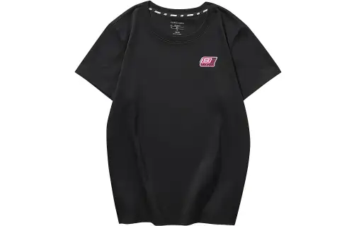 Skechers T Shirts Women's Black Crew Neck Moderate