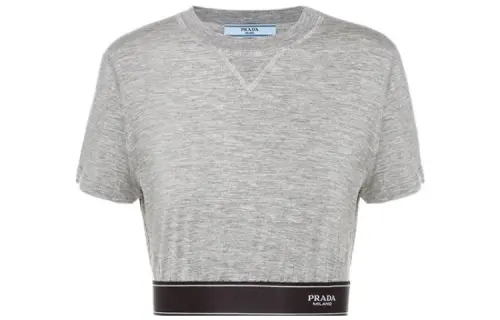 PRADA FW22 T Shirt Women's Gray