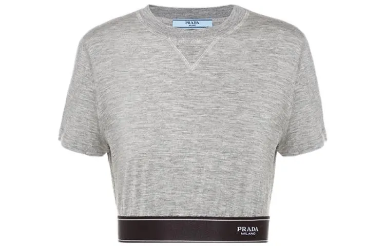 PRADA FW22 T Shirt Women's Gray