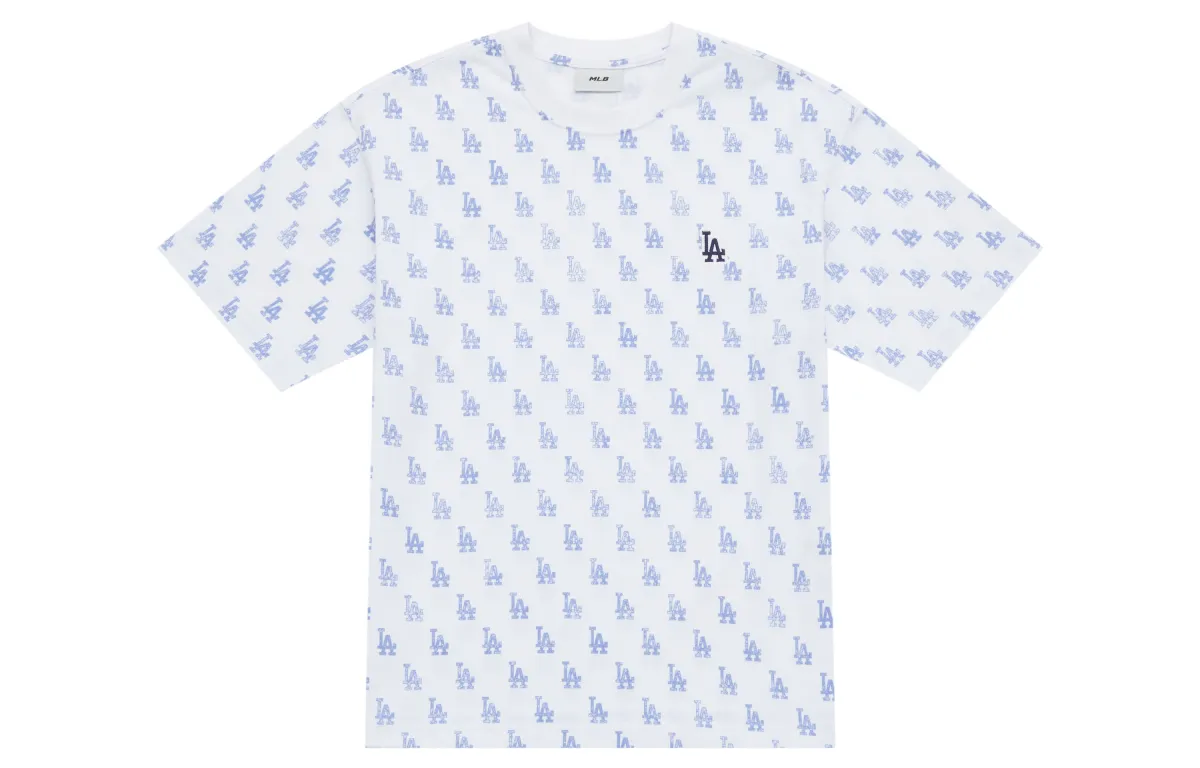 MLB MONOGRAM SS25 T Shirt Unisex Dark Blue