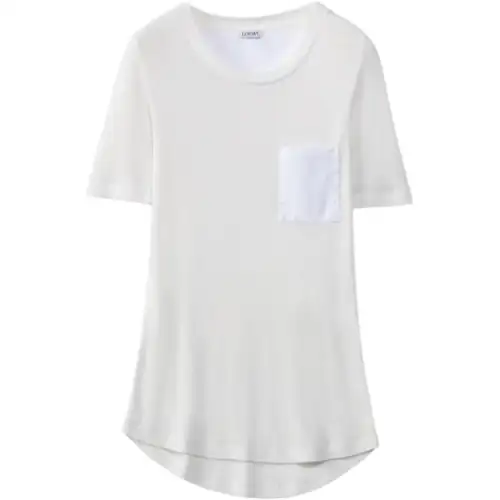 LOEWE T Shirts Women's White Crew Neck Moderate