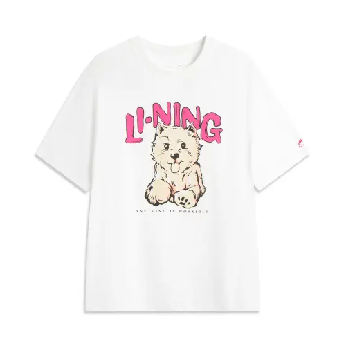 Li Ning Sports Life Collection T Shirt Women's Standard White