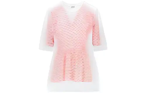 LOEWE T Shirts Women's Pink Crew Neck Moderate Straight Fit
