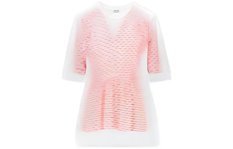 LOEWE T Shirts Women's Pink Crew Neck Moderate Straight Fit