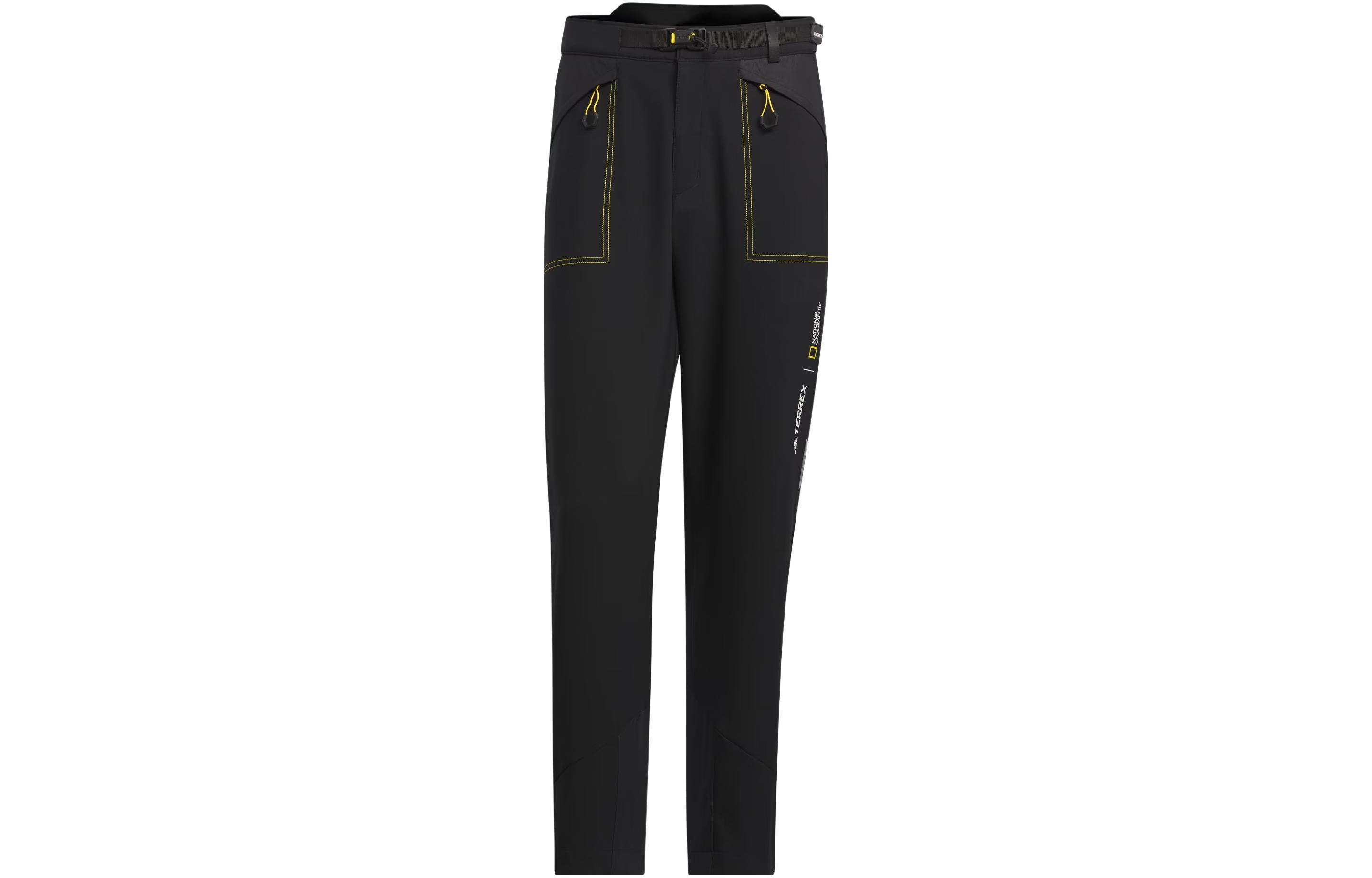 Adidas National Geographic Co Branded Section Sports Pants Men’s Black Moderate
