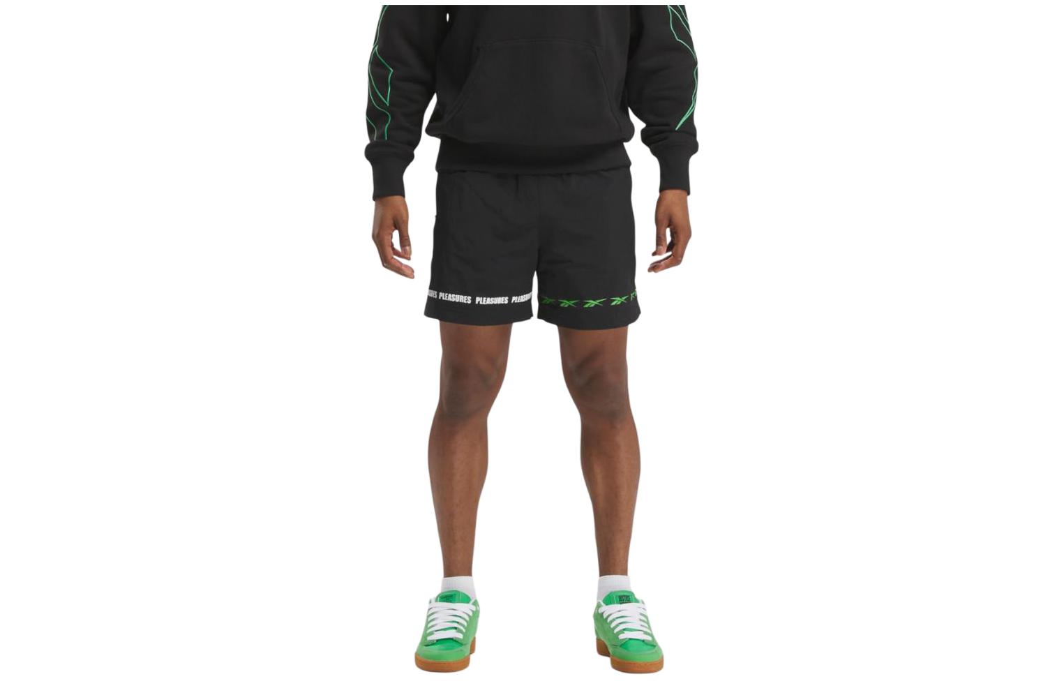 Шорты Reebok x PLEASURES SS24 Shorts (черные)