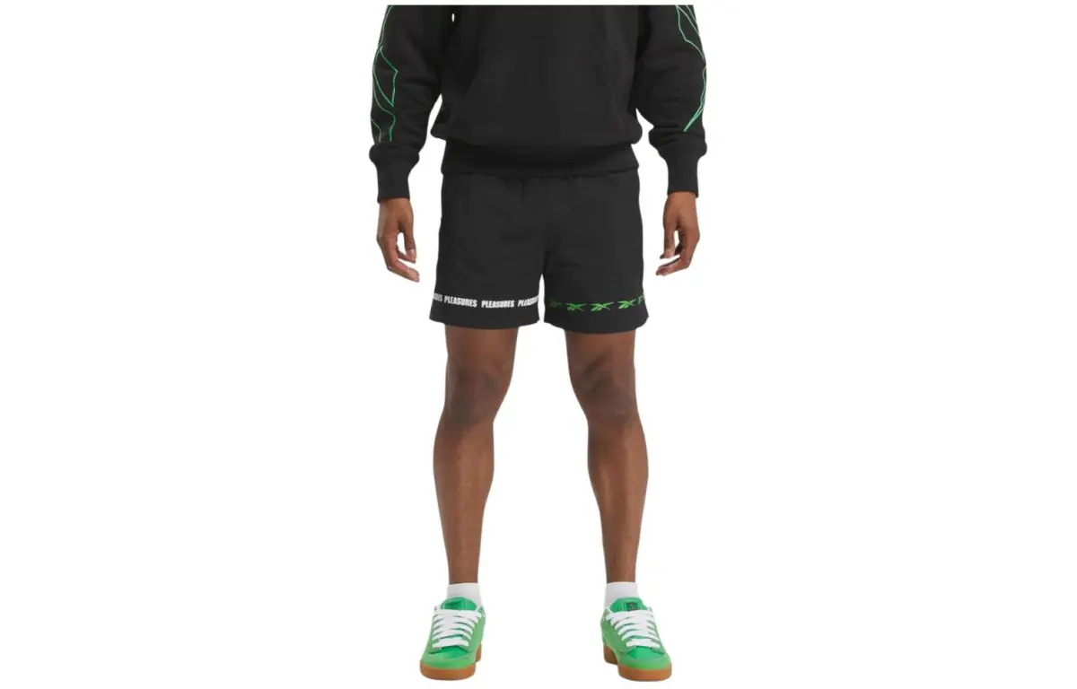 Reebok x PLEASURES Collaboration SS24 Casual Shorts Unisex Black