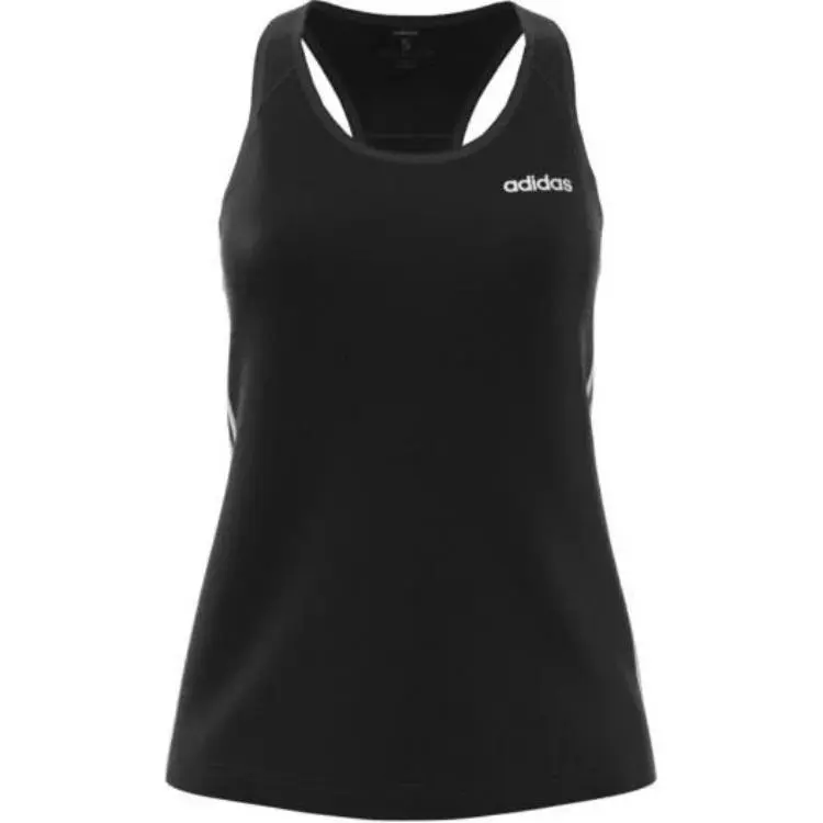 Adidas Tank Tops Women's Black Crew Neck Moderate Racerback