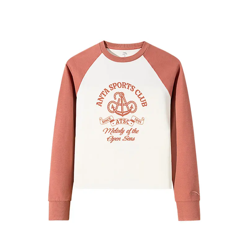 Anta Life Collection T Shirt Women's Warm Jade White/Peony Pink
