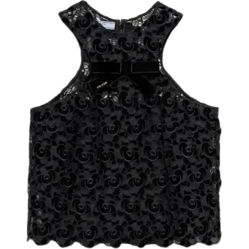 PRADA SS25 Tank Top Women's Black