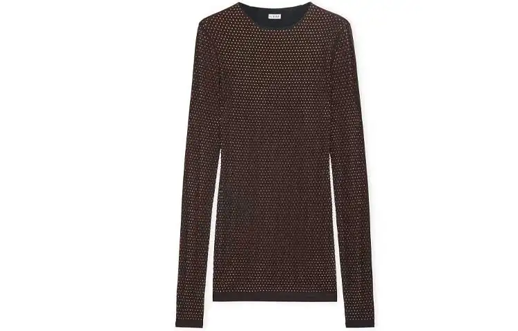 LOEWE T Shirts Women's Brown Crew Neck Moderate Other