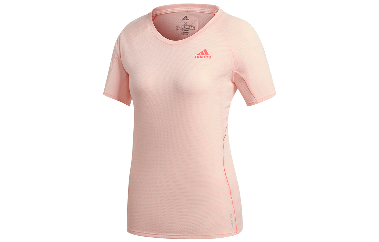 Adidas Raglan Sleeve Running T Shirt Women’s Pink