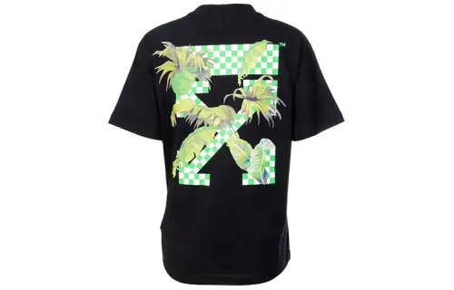OFF WHITE FW20 T Shirts Women's Black Crew Neck Moderate Straight Fit
