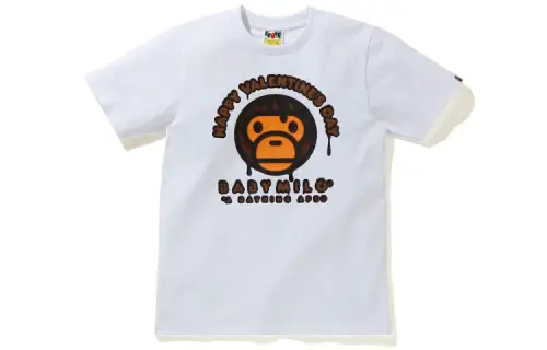 A BATHING APE Bape T Shirts Women's Crew Neck Moderate Straight Fit
