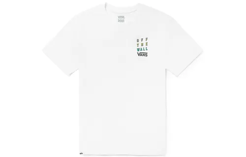 Vans T Shirts Women's White Crew Neck Moderate Straight Fit
